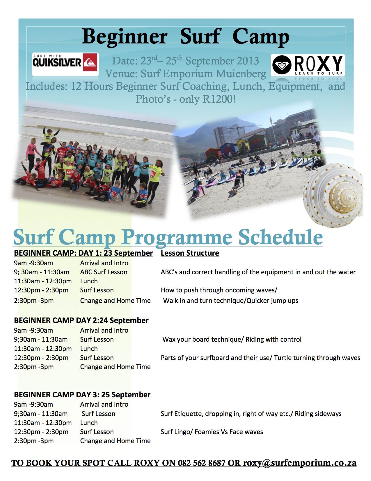 Beginner Surfing Camp September 2013 copy