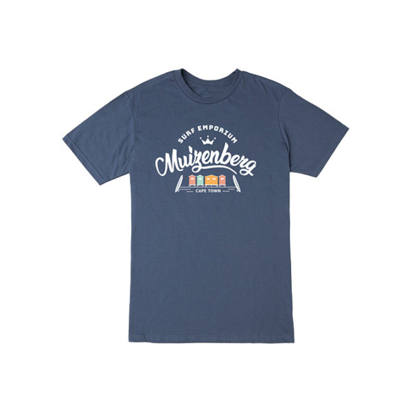 Muizenberg Huts Mens T-Shirt (Navy) - Surf Emporium