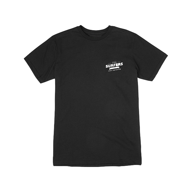Surfers Corner Mens T-Shirt (Black) - Surf Emporium - Surf Emporium