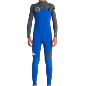 Quiksilver - Boys 4/3mm Syncro Series Chest Zip Wetsuit